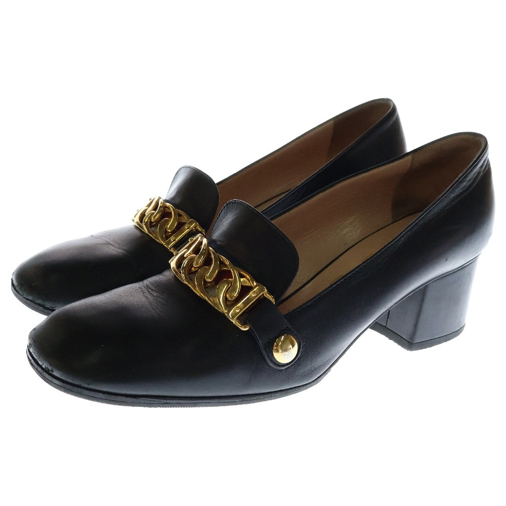 GUCCI(グッチ) シルヴィ ミッドヒール ヒールパンプス ブラック レディース 537539