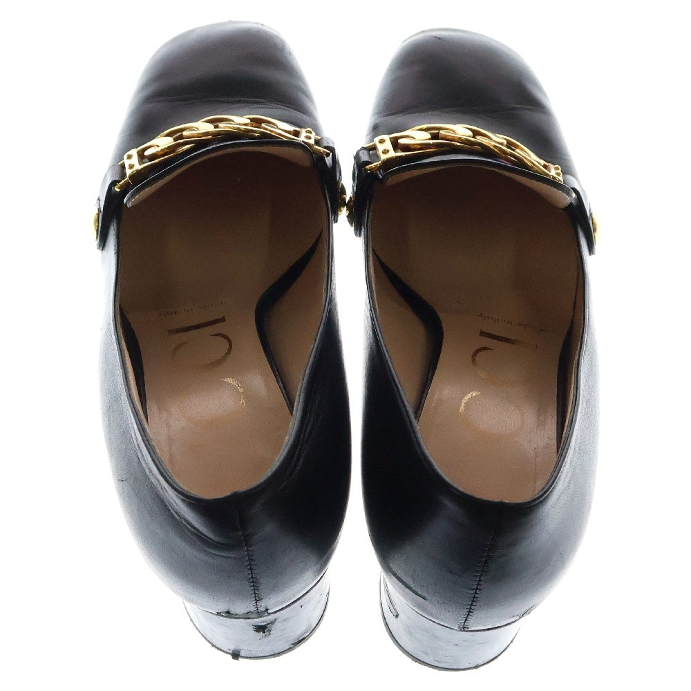 GUCCI(グッチ) シルヴィ ミッドヒール ヒールパンプス ブラック レディース 537539