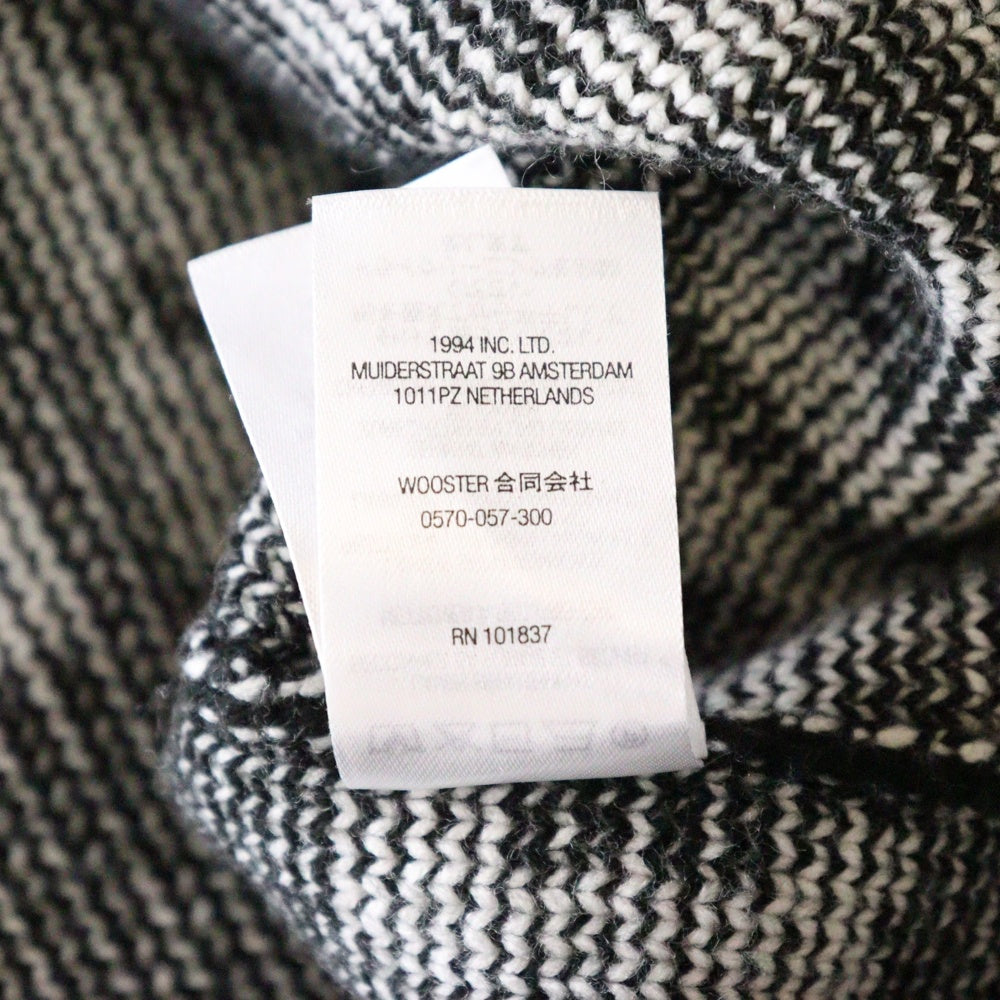 SUPREME(シュプリーム) 22SS Fuck Sweater ファック 総柄 アクリル ニット セーター ブラック