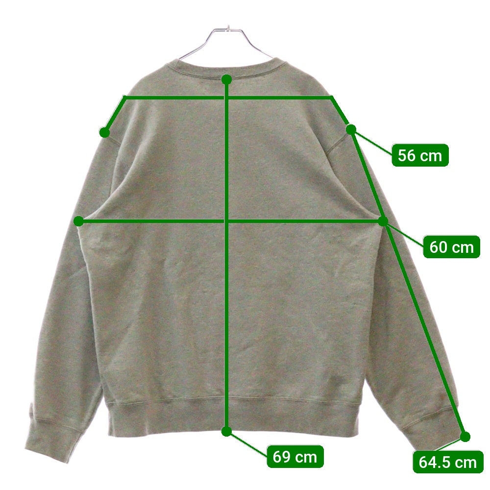 SUPREME(シュプリーム) 20SS Kanji Logo Crewneck 漢字ロゴ クルーネック スウェット トレーナー グレー