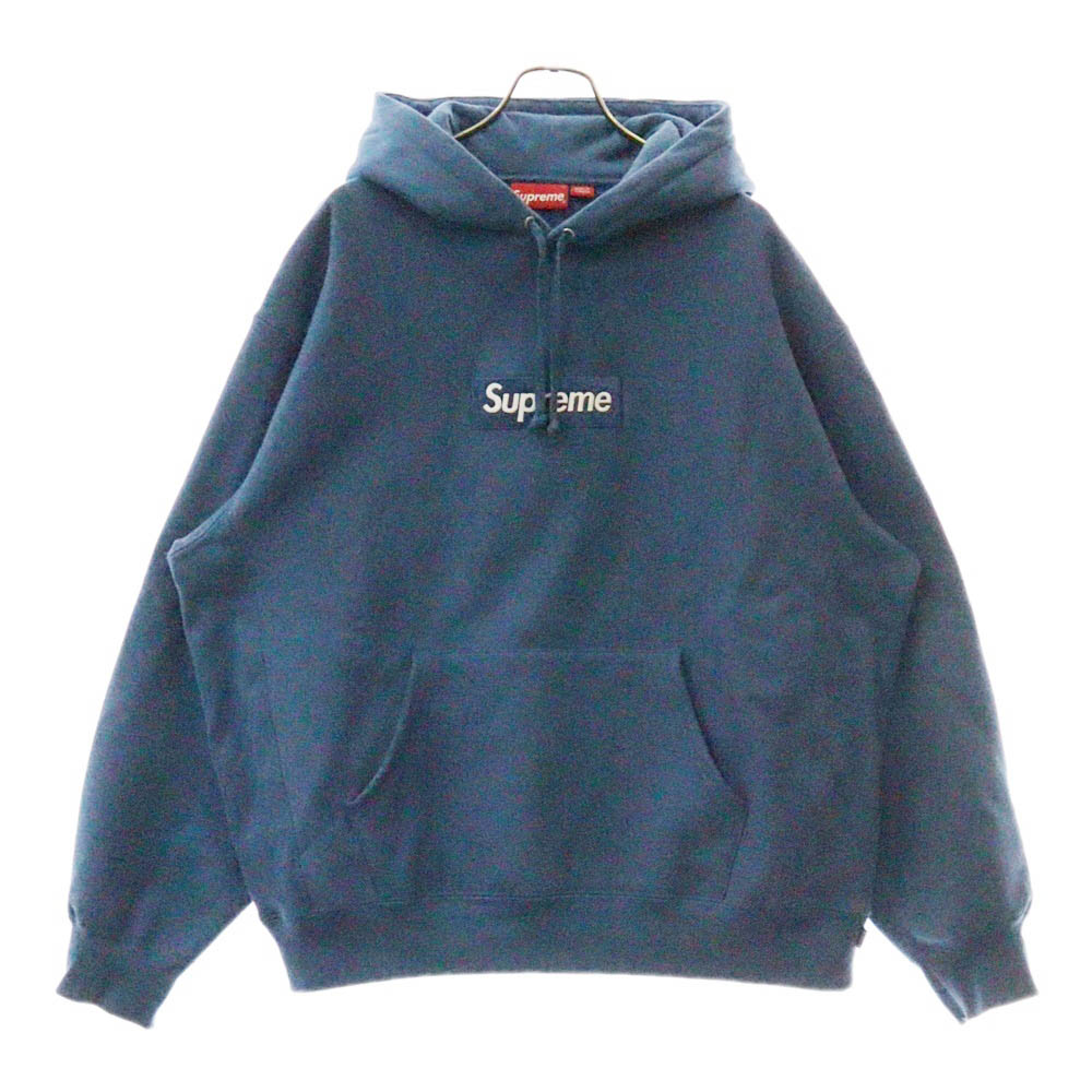 SUPREME(シュプリーム) 23AW Box Logo Hooded Sweatshirt ボックスロゴ スウェット プルオーバー パーカー ブルー