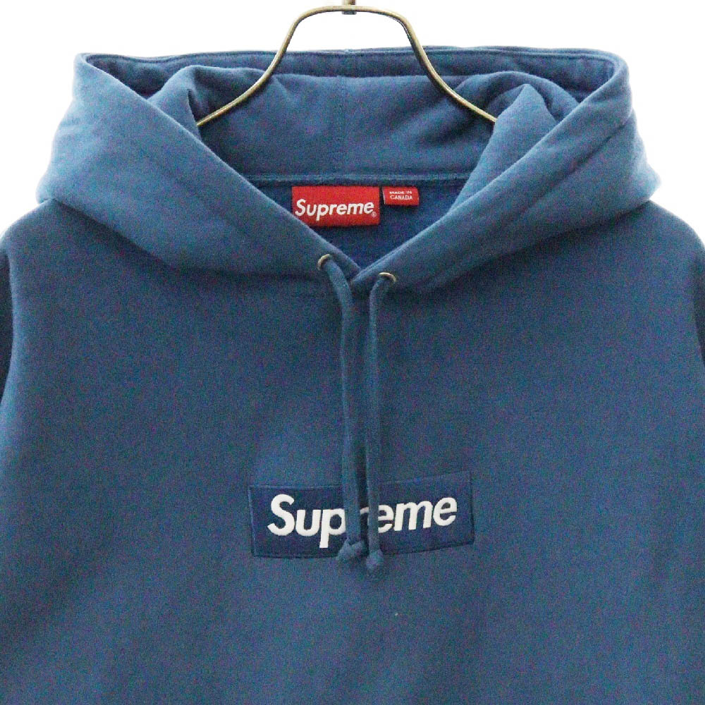 SUPREME(シュプリーム) 23AW Box Logo Hooded Sweatshirt ボックスロゴ スウェット プルオーバー パーカー ブルー