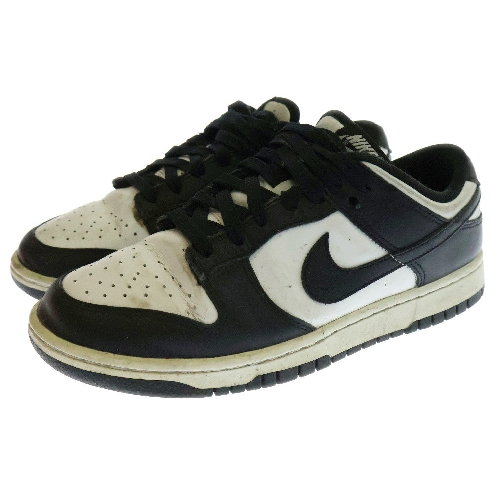 NIKE(ナイキ) DUNK LOW RETRO ダンク ローカットスニーカー ブラック/ホワイト US7.5/25.5cm DD1391-100