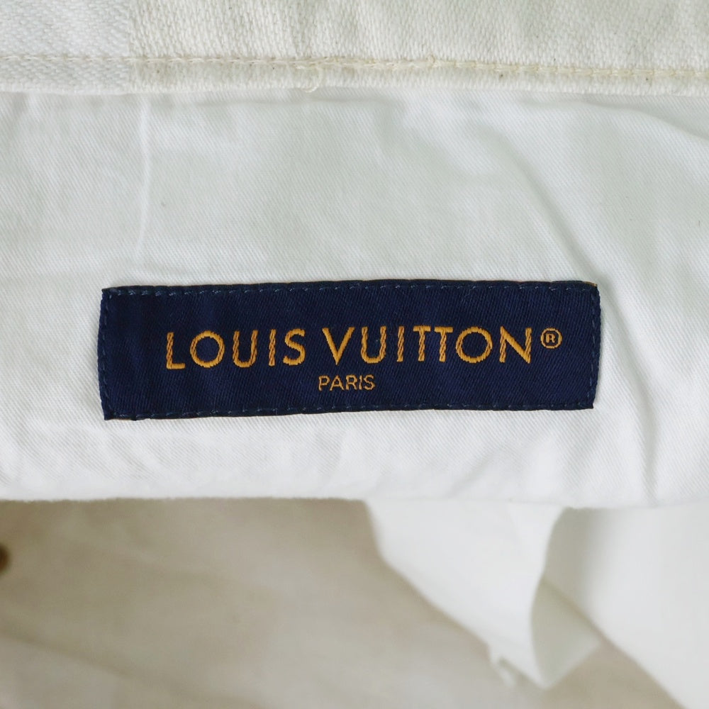 LOUIS VUITTON(ルイヴィトン) 24AW ダモフラージュ・ジャカード ダミエ デニムスケートパンツ デニムパンツ ホワイト RM242MM KCS HRD35W