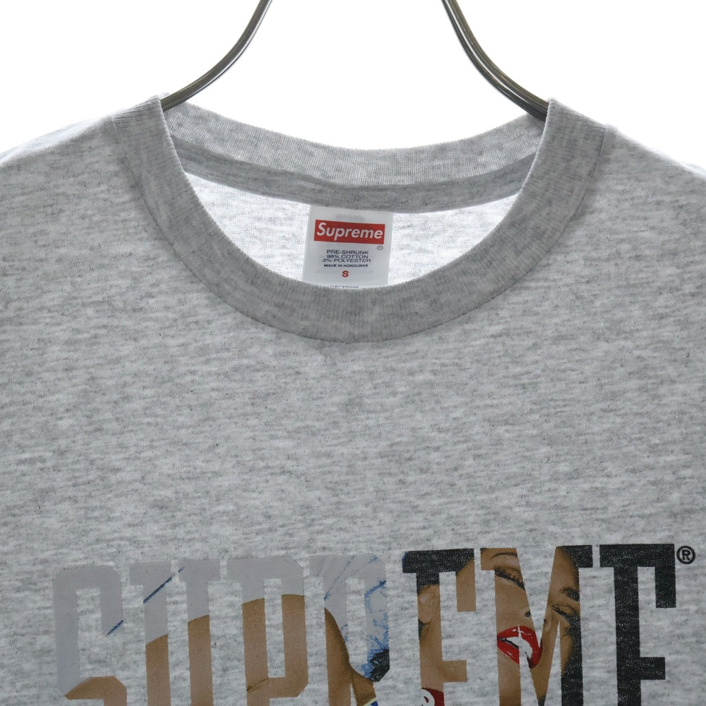 SUPREME(シュプリーム) 24AW Tera Patrick Collegiate Tee テラ パトリック ロゴプリント クルーネック 半袖Tシャツカットソー グレー