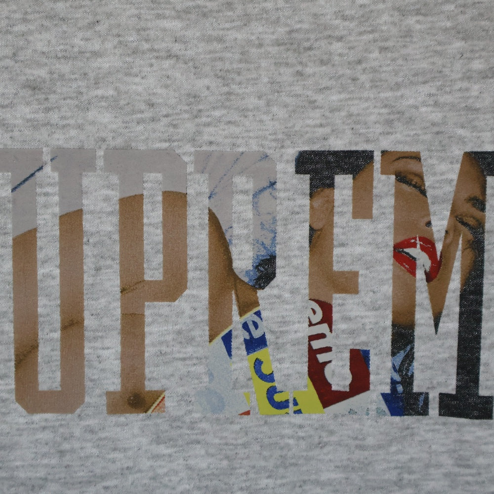 SUPREME(シュプリーム) 24AW Tera Patrick Collegiate Tee テラ パトリック ロゴプリント クルーネック 半袖Tシャツカットソー グレー