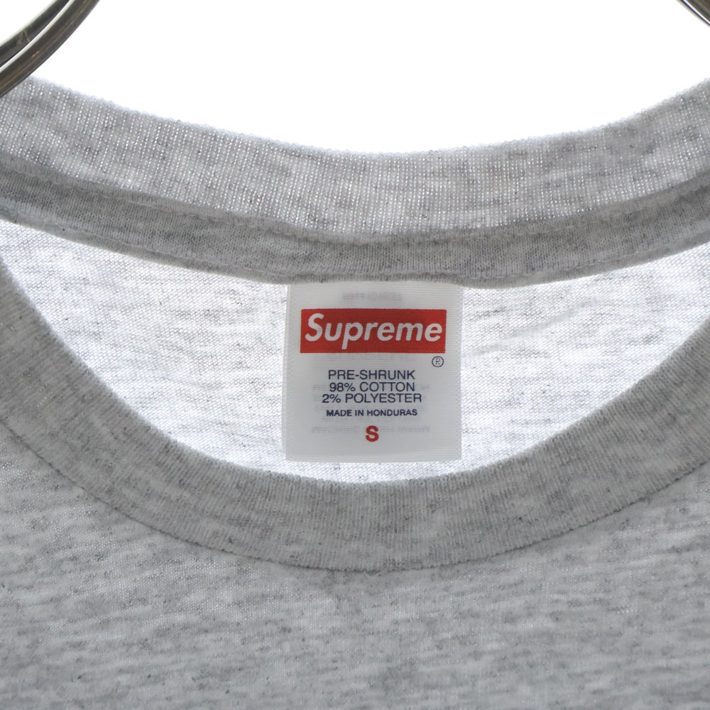 SUPREME(シュプリーム) 24AW Tera Patrick Collegiate Tee テラ パトリック ロゴプリント クルーネック 半袖Tシャツカットソー グレー