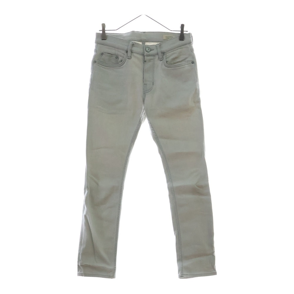 ALLSAINTS(オールセインツ) ボタンフライ ストレッチスキニー デニムパンツ ライトブルー ME017M