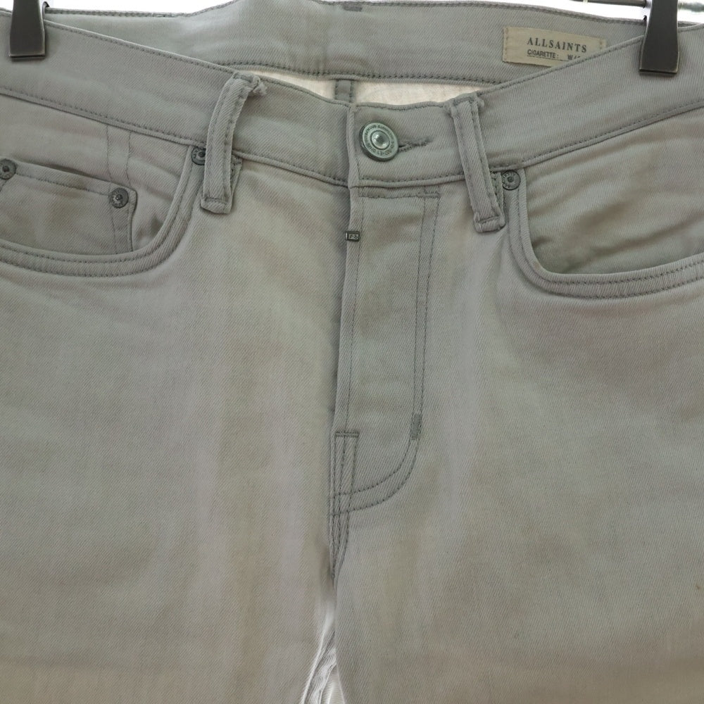 ALLSAINTS(オールセインツ) ボタンフライ ストレッチスキニー デニムパンツ ライトブルー ME017M