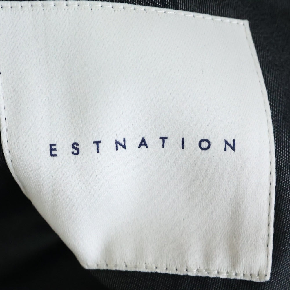 ESTNATION(エストネーション) ダブルブレスト テーラードジャケット コットンポリ グレー 01-234-04-010082