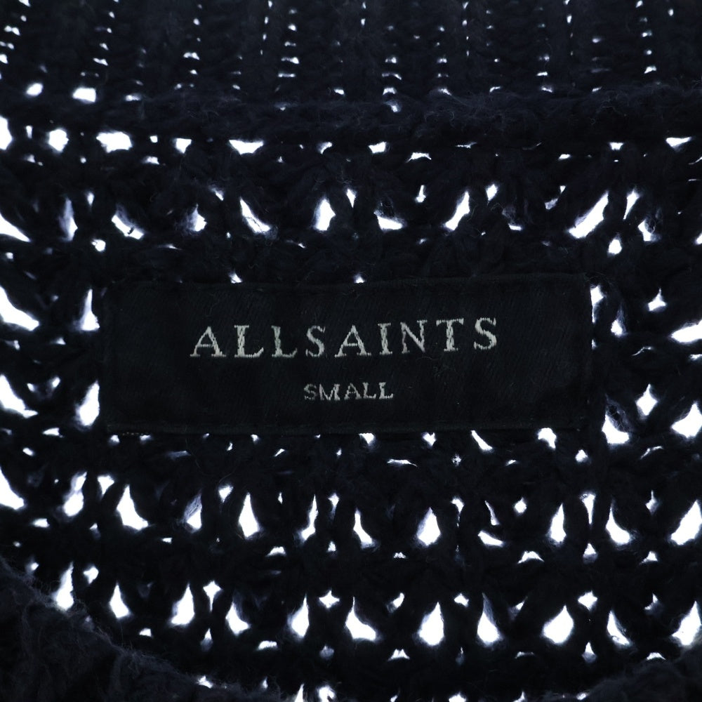 ALLSAINTS(オールセインツ) クルーネックニットセーター コットン ネイビー MK017M S-141