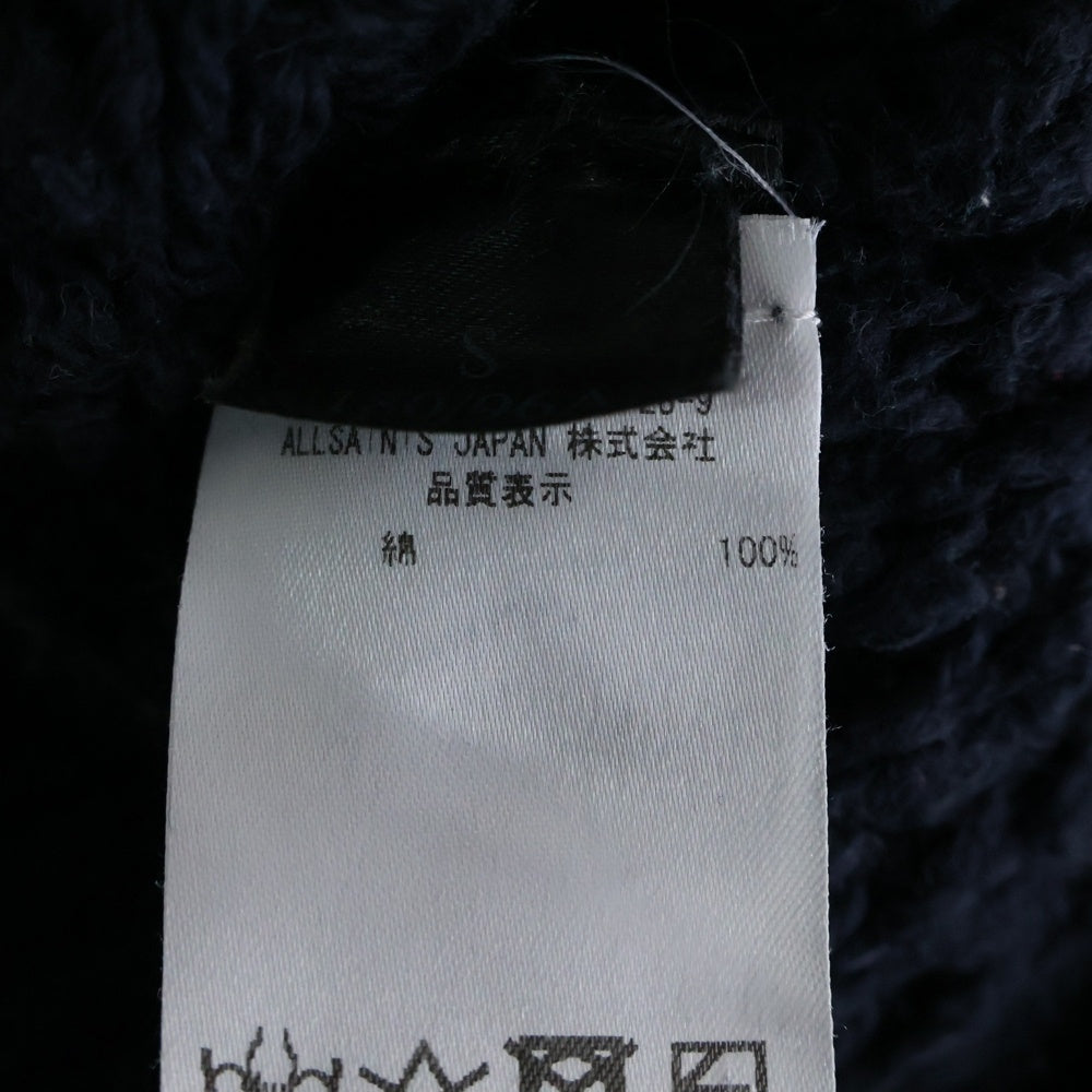 ALLSAINTS(オールセインツ) クルーネックニットセーター コットン ネイビー MK017M S-141