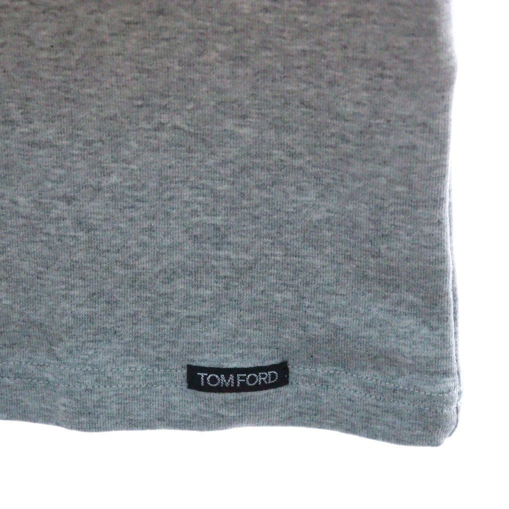 TOM FORD(トムフォード) クルーネック半袖Tシャツ カットソー グレー T4M08-104