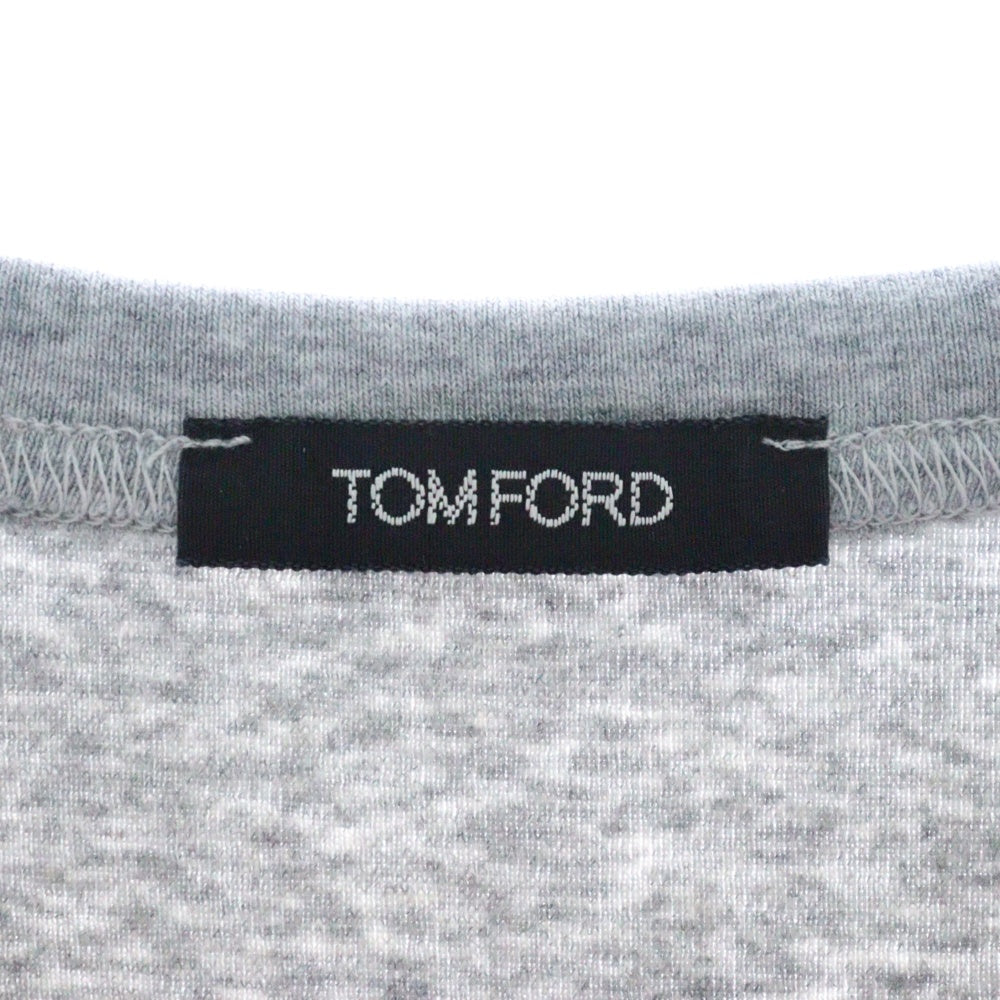 TOM FORD(トムフォード) クルーネック半袖Tシャツ カットソー グレー T4M08-104