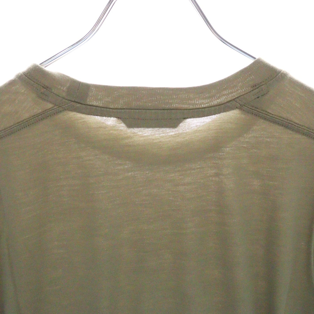 TOM FORD(トムフォード) クルーネック半袖Tシャツ カットソー カーキ TFJ950