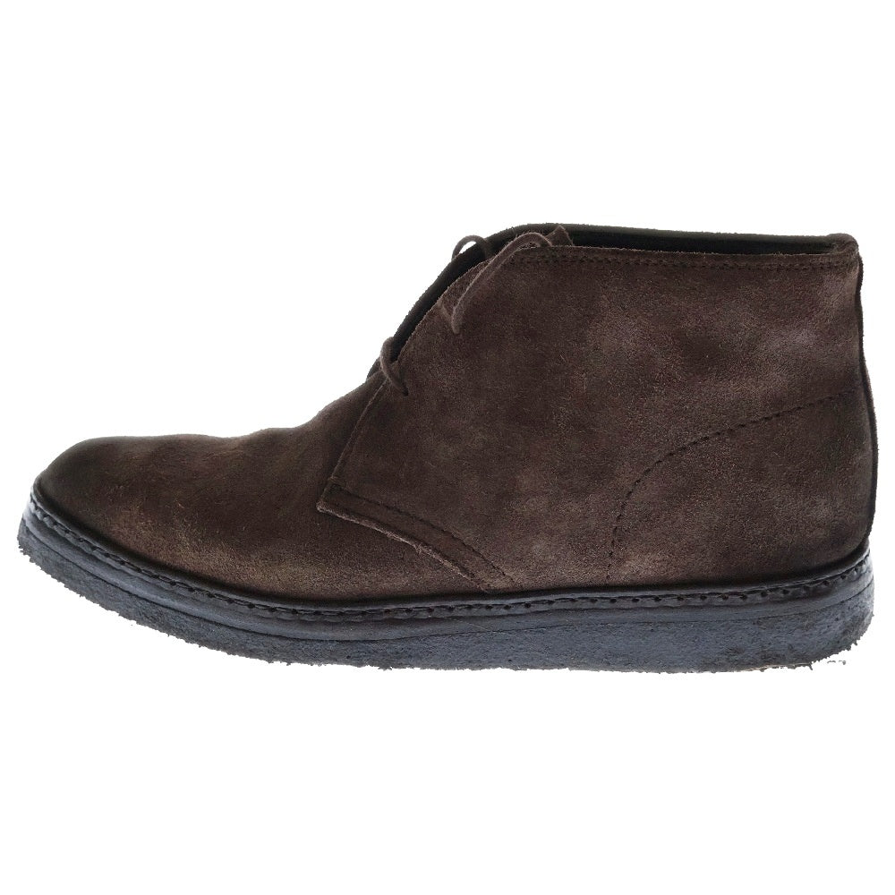 TOM FORD(トムフォード) LACE-UP BOOTS レザースエード レースアップシューズ チャッカブーツ ブラウン 32-J0651T-HAR-ZEB