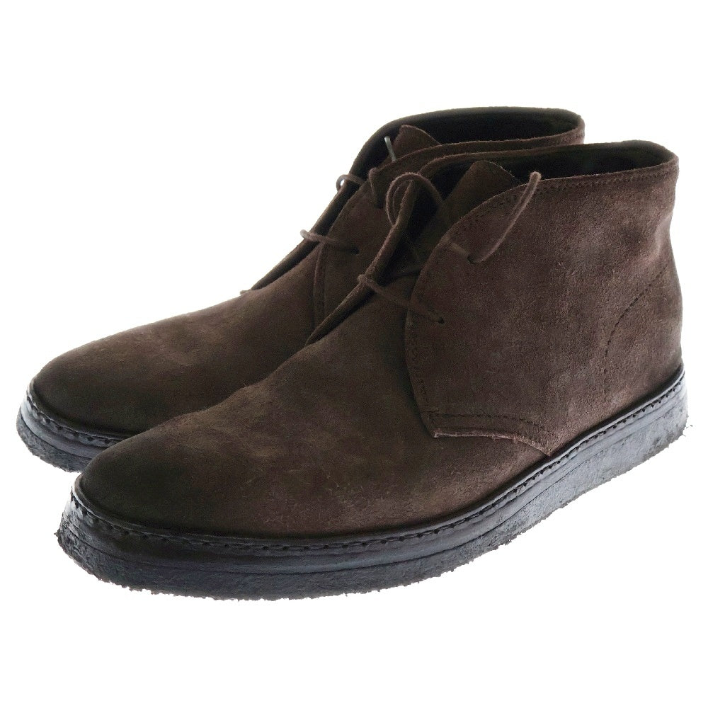 TOM FORD(トムフォード) LACE-UP BOOTS レザースエード レースアップシューズ チャッカブーツ ブラウン 32-J0651T-HAR-ZEB