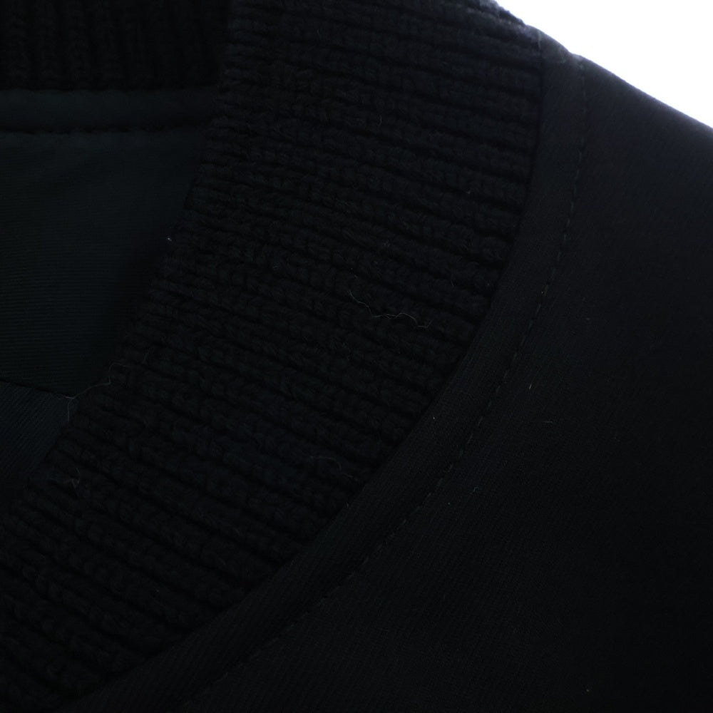 JIL SANDER(ジルサンダー) 20AW MA-1 メタルボタン ウール ギャバジン ジップアップ ジャケット ブルゾン ブラック JSMR420601MR20250002