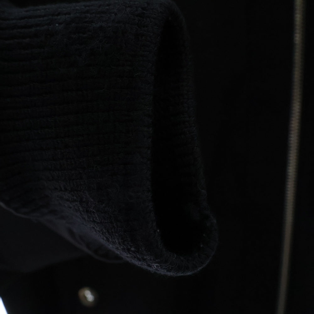 JIL SANDER(ジルサンダー) 20AW MA-1 メタルボタン ウール ギャバジン ジップアップ ジャケット ブルゾン ブラック JSMR420601MR20250002
