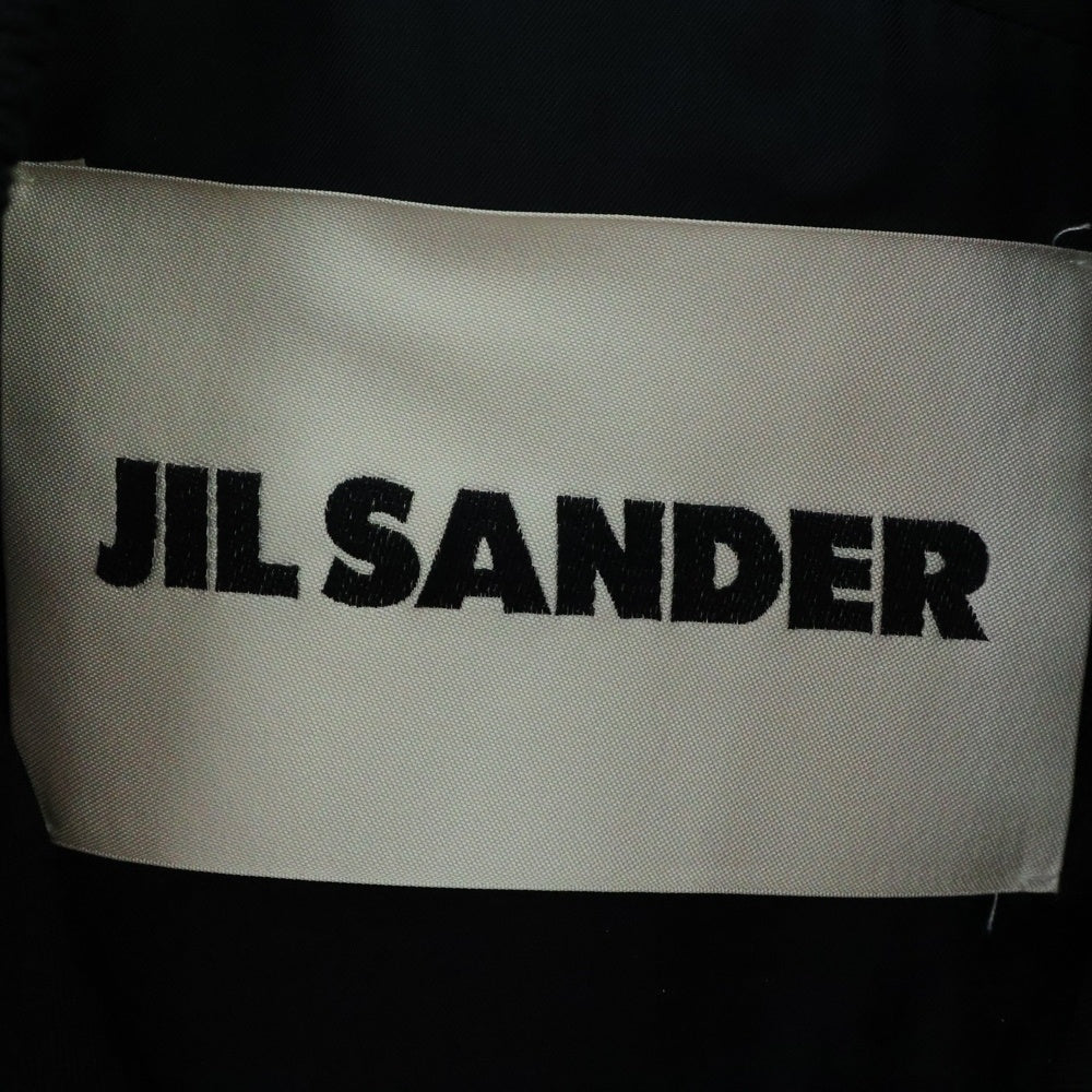 JIL SANDER(ジルサンダー) 20AW MA-1 メタルボタン ウール ギャバジン ジップアップ ジャケット ブルゾン ブラック JSMR420601MR20250002