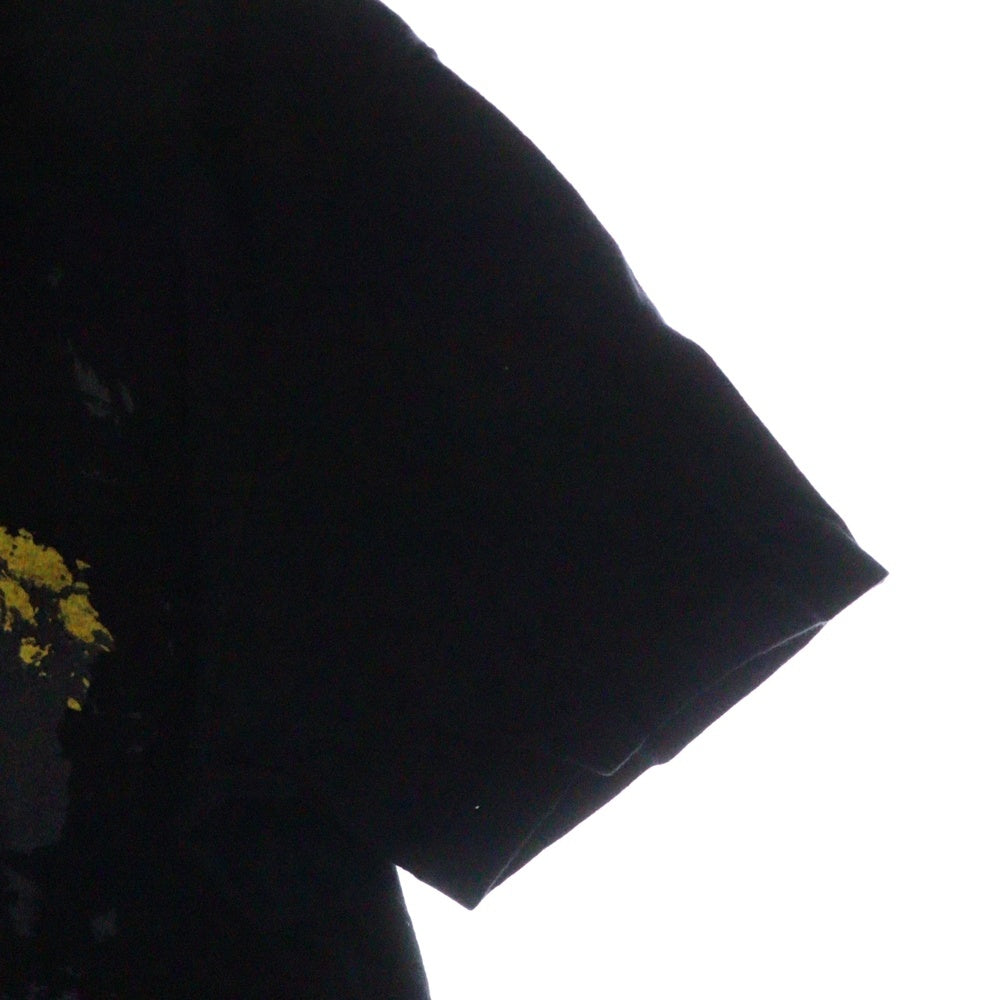 s'yte(サイト) プリント クルーネック 半袖Tシャツカットソー ブラック
