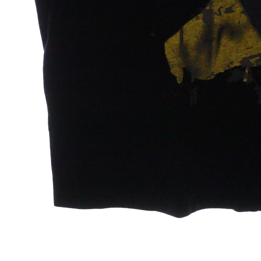 s'yte(サイト) プリント クルーネック 半袖Tシャツカットソー ブラック