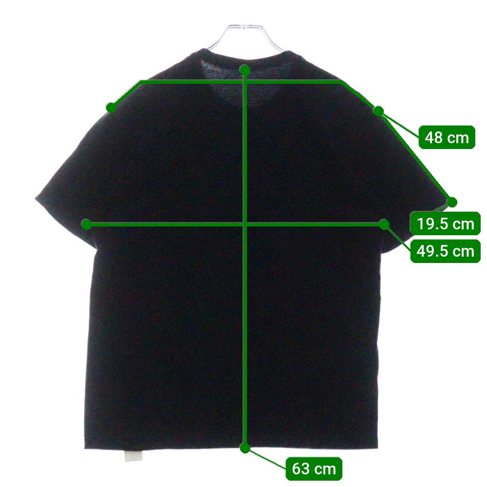 s'yte(サイト) プリント クルーネック 半袖Tシャツカットソー ブラック