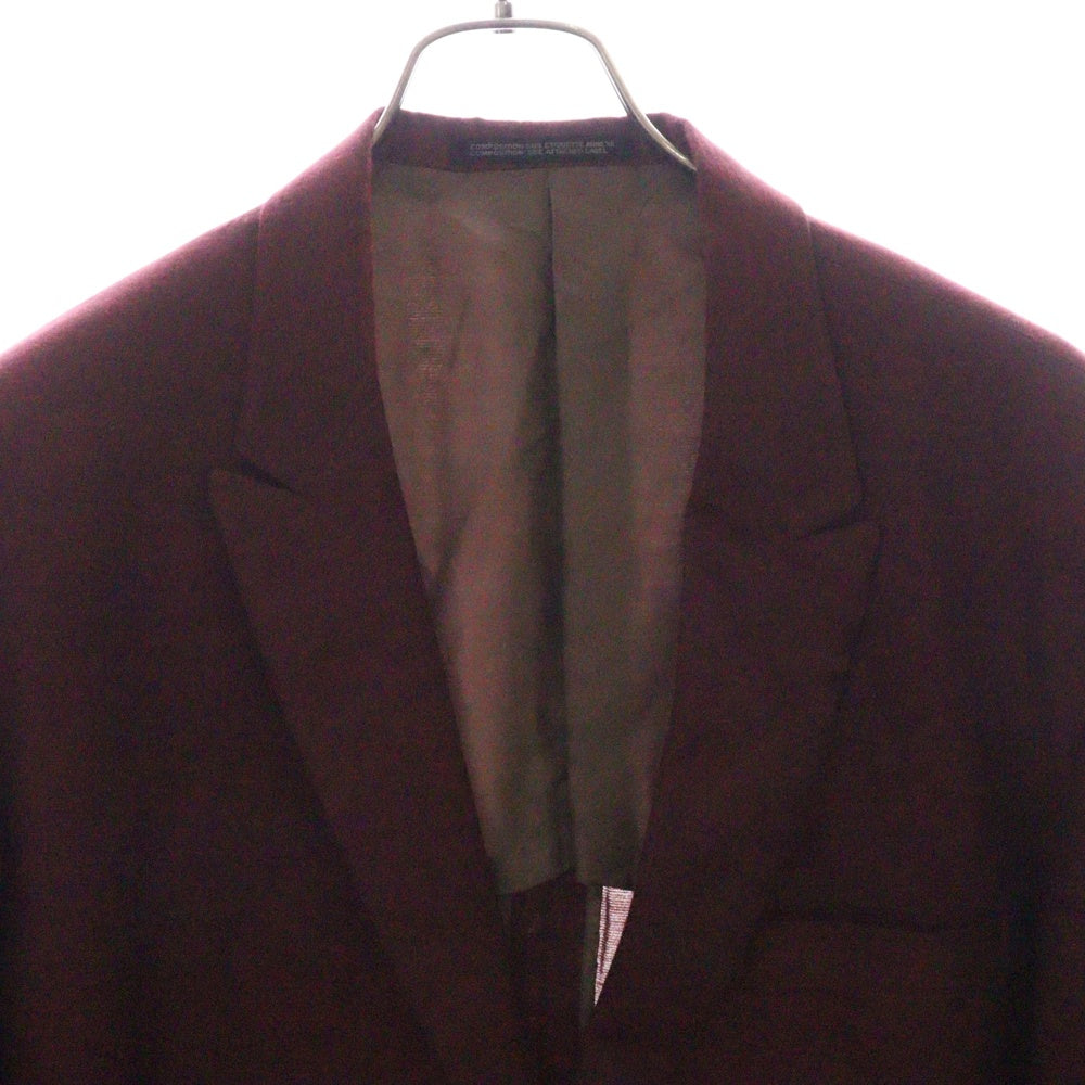 Yohji Yamamoto POUR HOMME(ヨウジヤマモト プールオム) 90S レーヨン 2Bシングル テーラードジャケット レッド