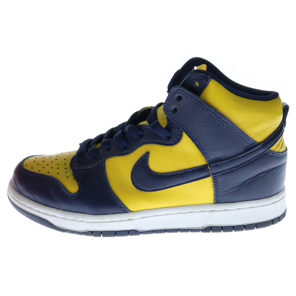 NIKE(ナイキ) DUNK HIGH SP MICHIGAN ダンク ミシガン ハイカットスニーカー イエロー/ネイビー US9/27cm CZ8149-700