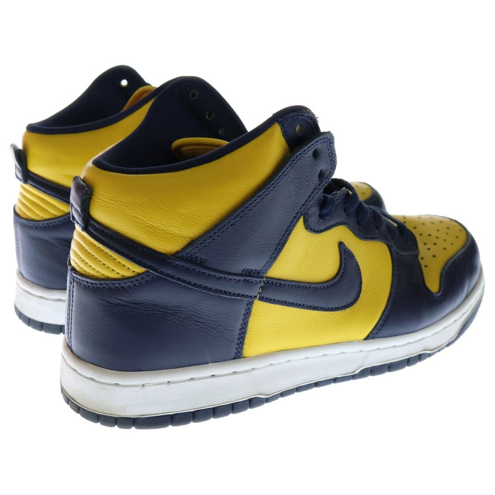 NIKE(ナイキ) DUNK HIGH SP MICHIGAN ダンク ミシガン ハイカットスニーカー イエロー/ネイビー US9/27cm CZ8149-700