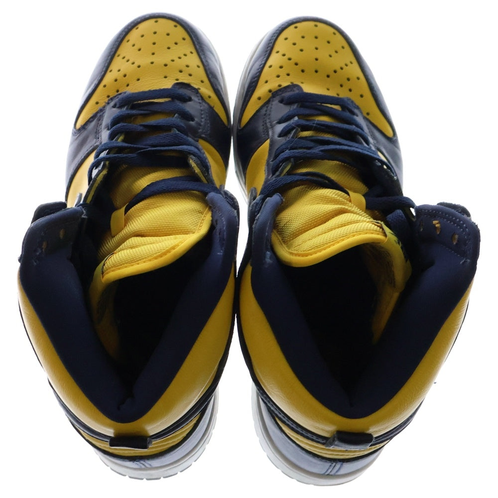 NIKE(ナイキ) DUNK HIGH SP MICHIGAN ダンク ミシガン ハイカットスニーカー イエロー/ネイビー US9/27cm CZ8149-700