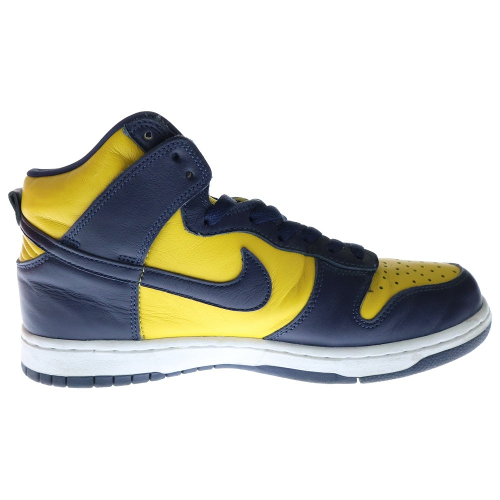 NIKE(ナイキ) DUNK HIGH SP MICHIGAN ダンク ミシガン ハイカットスニーカー イエロー/ネイビー US9/27cm CZ8149-700