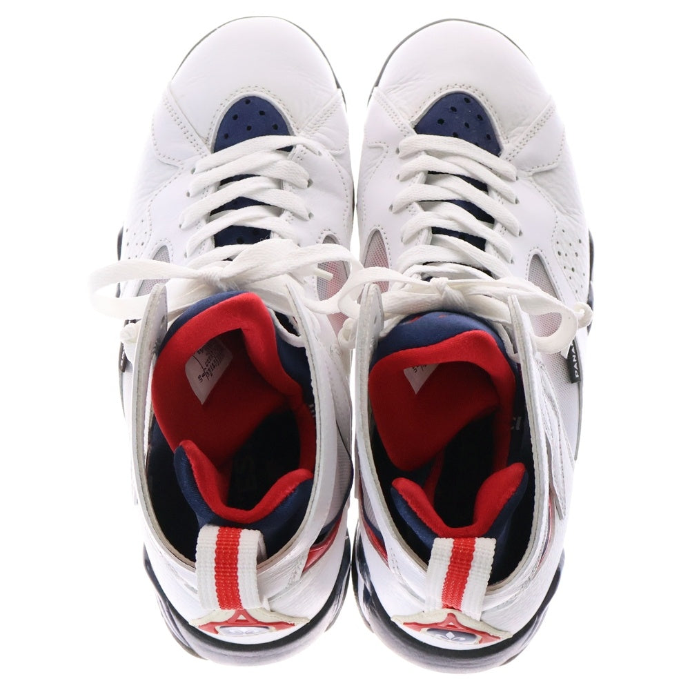 NIKE(ナイキ) ×PSG AIR JORDAN 7 RETRO BCFC パリサンジェルマン エアジョーダン レトロ ハイカットスニーカー ホワイト/レッド US8/26cm CZ0789-105