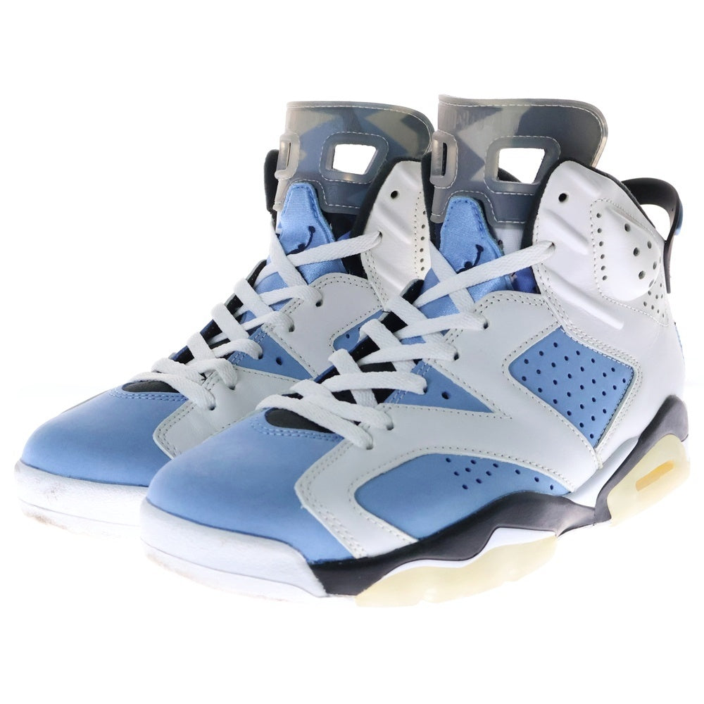 NIKE(ナイキ) AIR JORDAN 6 RETRO UNC エアジョーダン レトロ ハイカットスニーカー ホワイト/ブルー US8/26cm CT8529-410