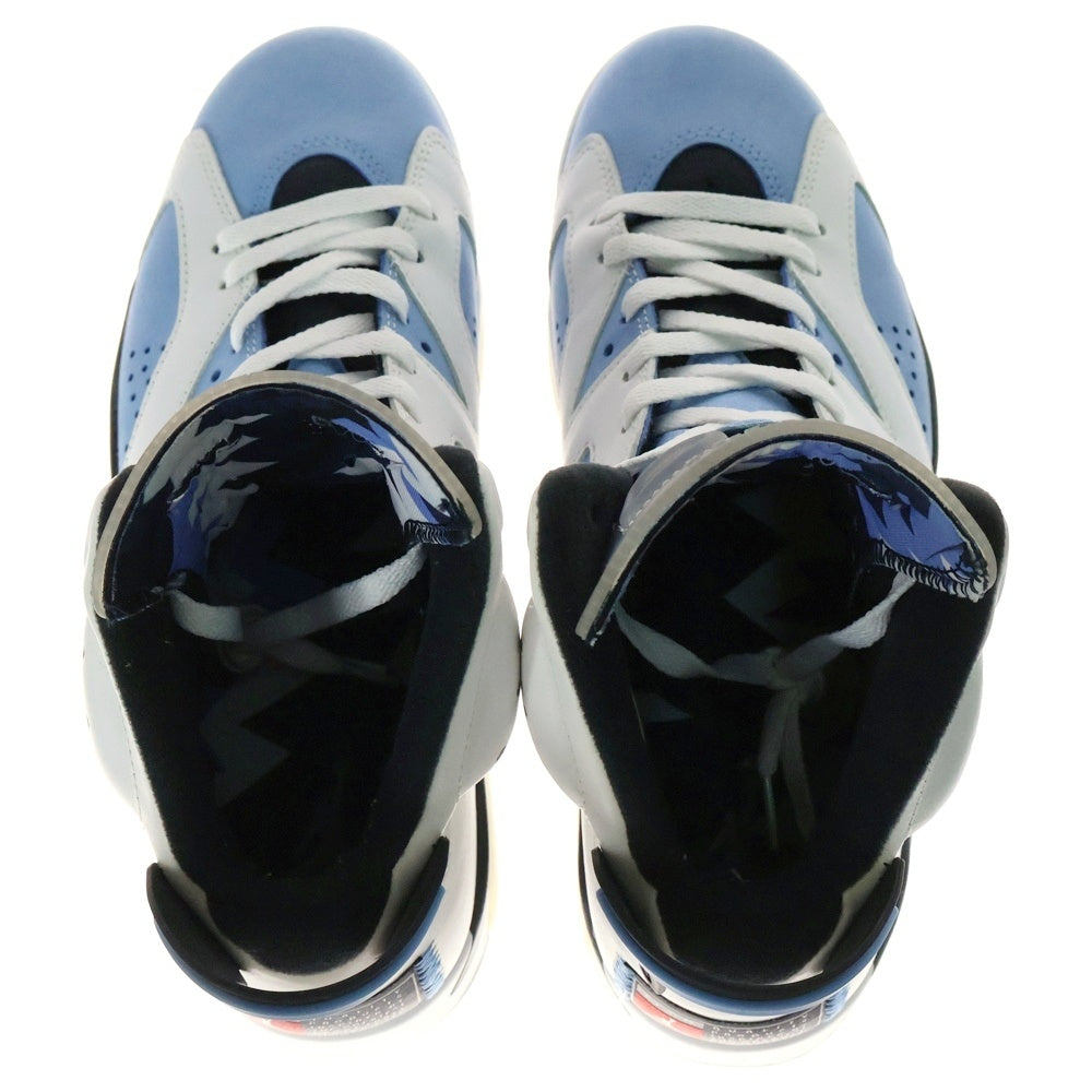 NIKE(ナイキ) AIR JORDAN 6 RETRO UNC エアジョーダン レトロ ハイカットスニーカー ホワイト/ブルー US8/26cm CT8529-410