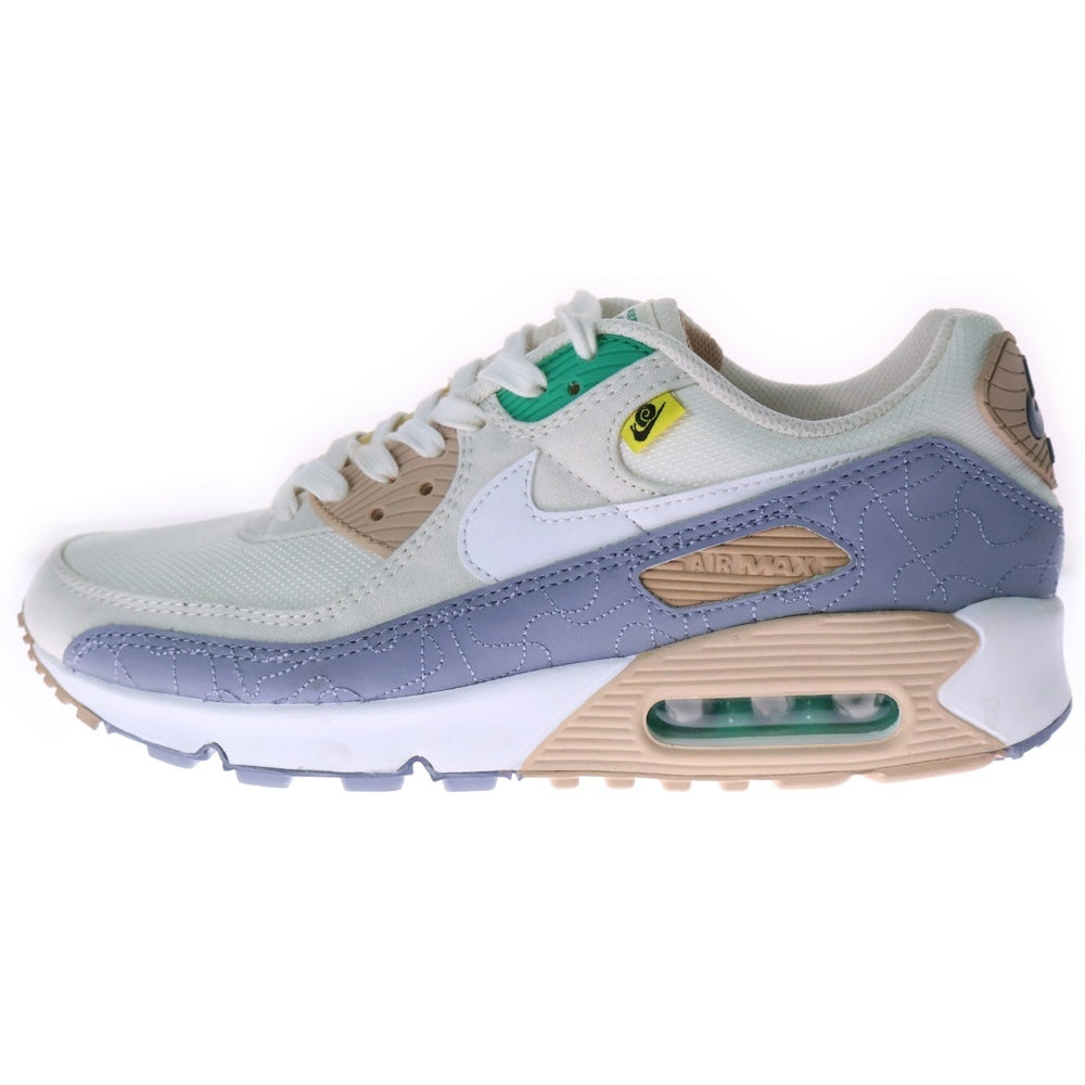 NIKE(ナイキ) AIR MAX 90SE エアマックス ローカットスニーカー ホワイト/グリーン US8.5/26.5cm DV2614-100