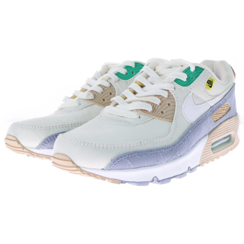 NIKE(ナイキ) AIR MAX 90SE エアマックス ローカットスニーカー ホワイト/グリーン US8.5/26.5cm DV2614-100