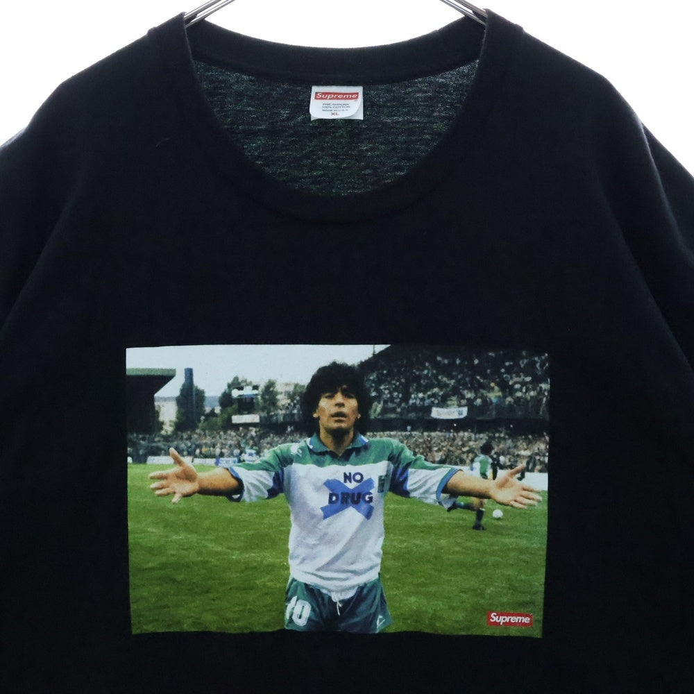 SUPREME(シュプリーム) 24SS Maradona Tee マラドーナ フロントプリント 半袖Tシャツ カットソー ブラック