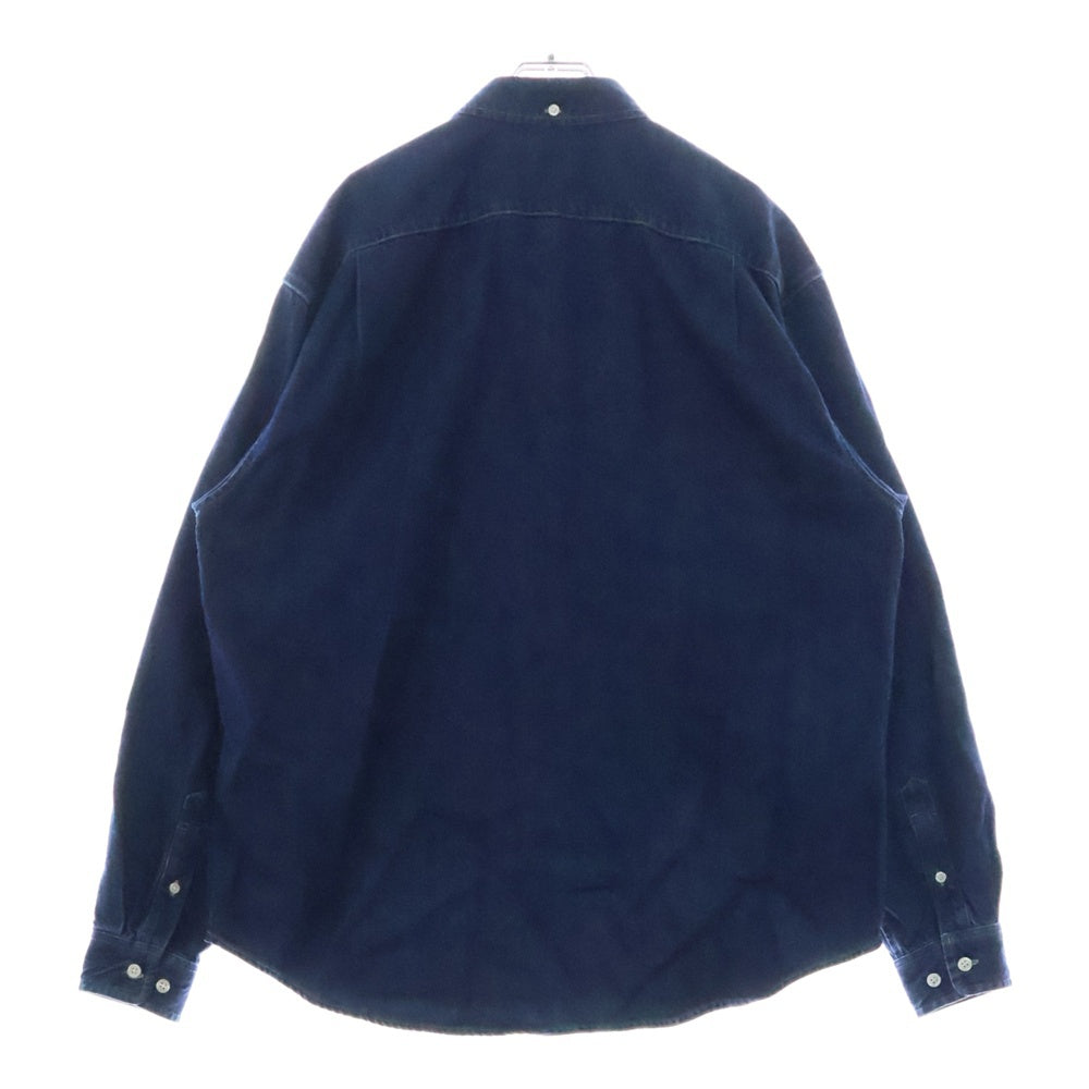 SUPREME(シュプリーム) 24AW Small Box Shirt Rinsed Denim スモールボックスロゴ デニム 長袖シャツ インディゴ