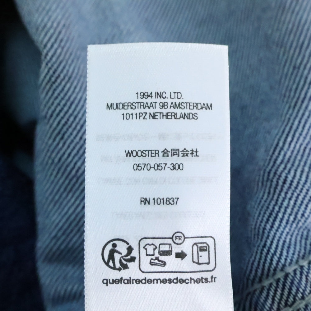 SUPREME(シュプリーム) 24AW Small Box Shirt Rinsed Denim スモールボックスロゴ デニム 長袖シャツ インディゴ