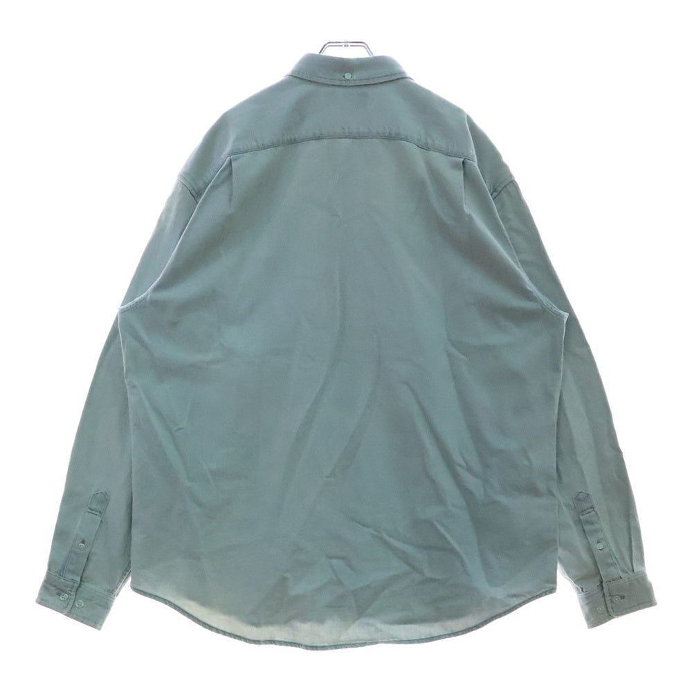 SUPREME(シュプリーム) 24AW Small Box Shirt Rinsed Denim スモールボックスロゴ デニム 長袖シャツ ライトブルー