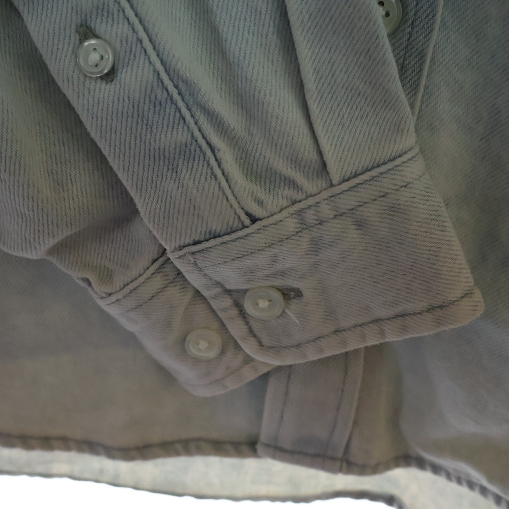 SUPREME(シュプリーム) 24AW Small Box Shirt Rinsed Denim スモールボックスロゴ デニム 長袖シャツ ライトブルー