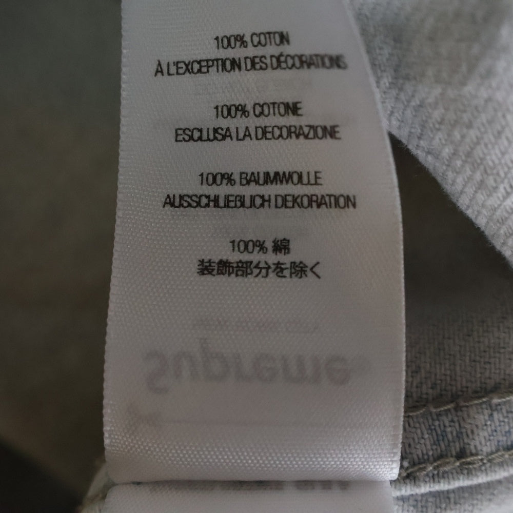 SUPREME(シュプリーム) 24AW Small Box Shirt Rinsed Denim スモールボックスロゴ デニム 長袖シャツ ライトブルー
