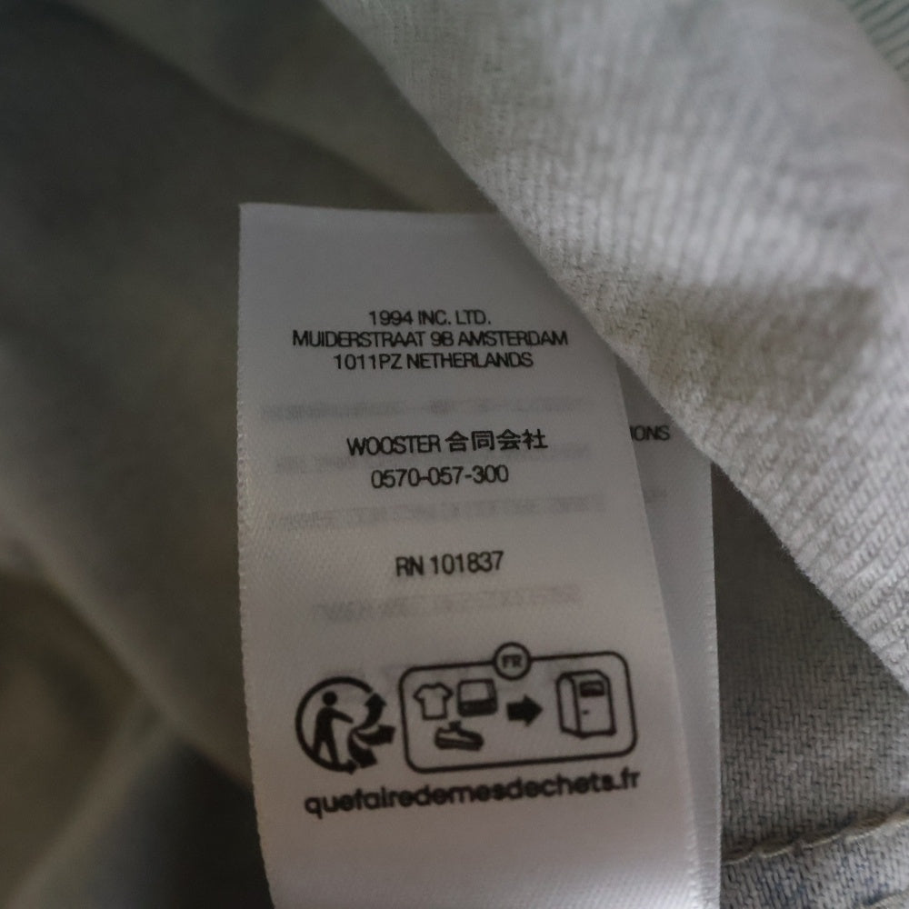 SUPREME(シュプリーム) 24AW Small Box Shirt Rinsed Denim スモールボックスロゴ デニム 長袖シャツ ライトブルー
