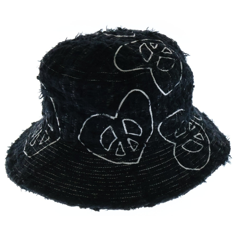 READY MADE(レディメイド) TWEED BUCKET HAT/BLK ツイード バケットハット 帽子 ブラック RE-TW-BK-00-00-292