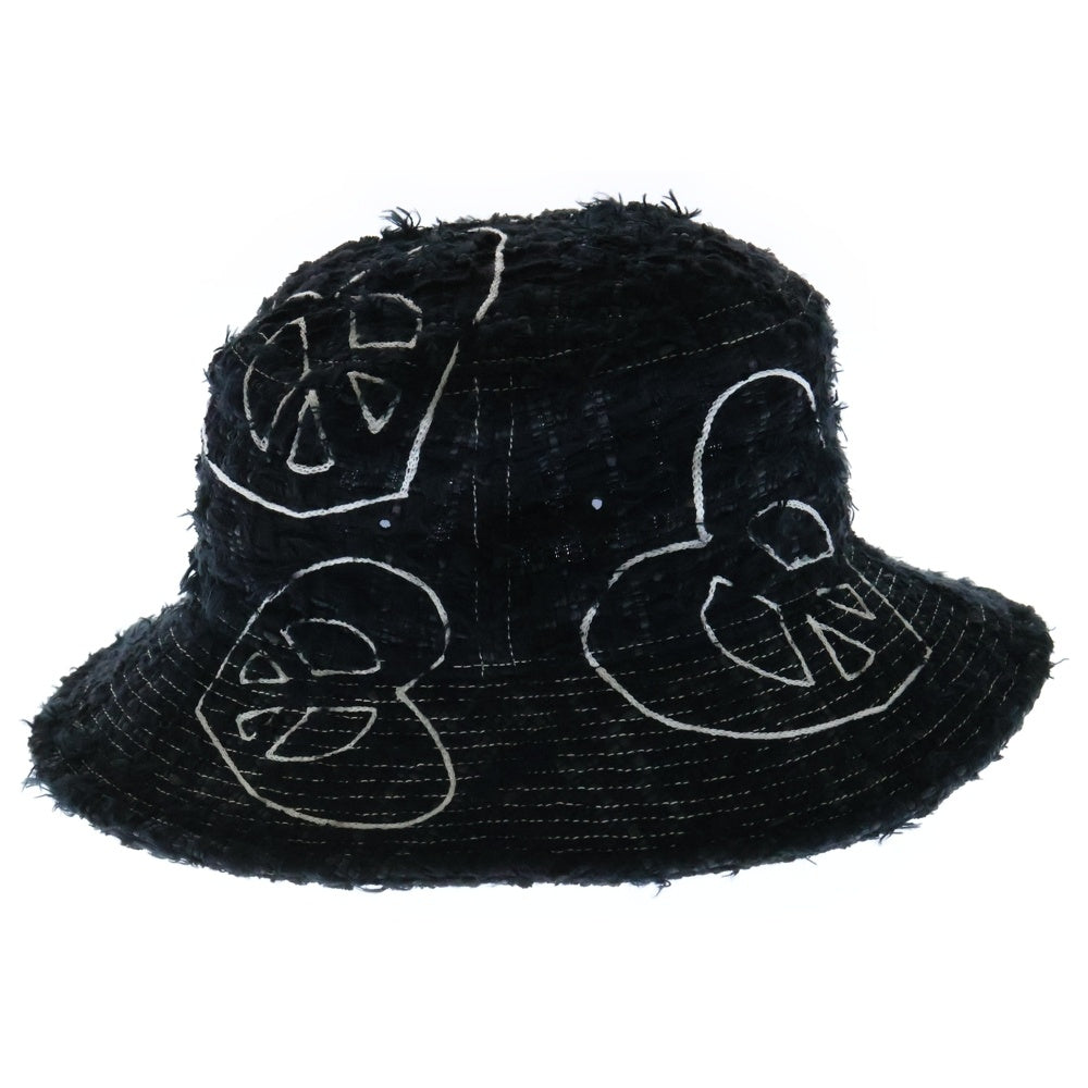 READY MADE(レディメイド) TWEED BUCKET HAT/BLK ツイード バケットハット 帽子 ブラック RE-TW-BK-00-00-292