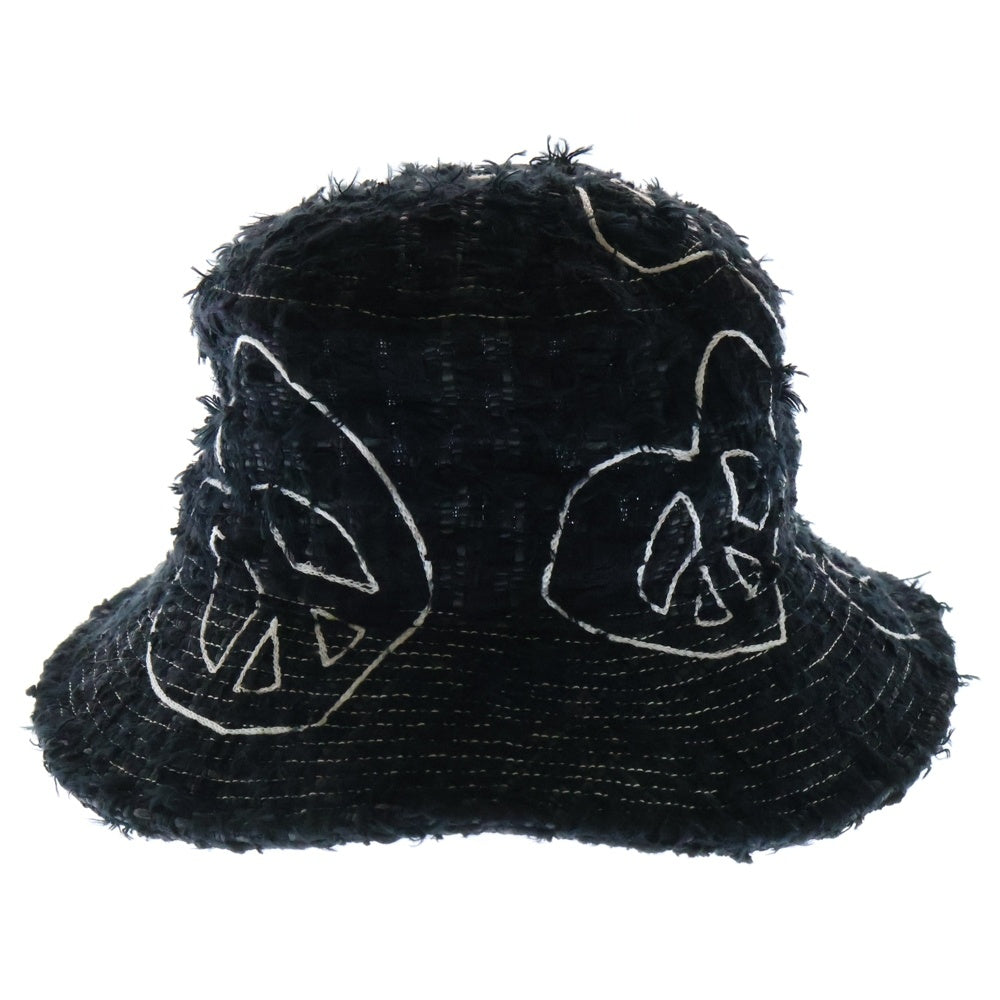 READY MADE(レディメイド) TWEED BUCKET HAT/BLK ツイード バケットハット 帽子 ブラック RE-TW-BK-00-00-292