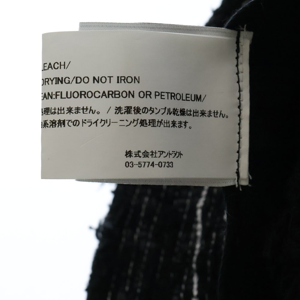 READY MADE(レディメイド) TWEED BUCKET HAT/BLK ツイード バケットハット 帽子 ブラック RE-TW-BK-00-00-292
