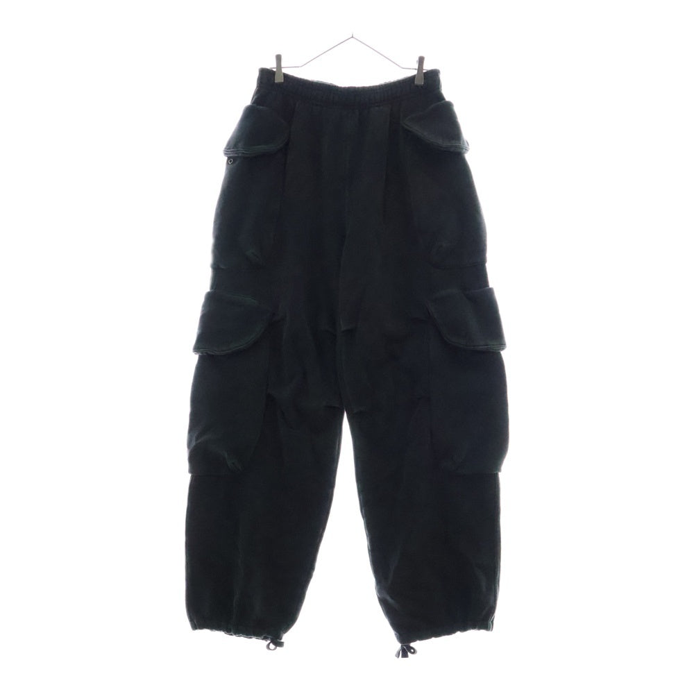 entire studios(エンタイア スタジオ) カーゴスウェットパンツ ブラック ES2379/PO0130