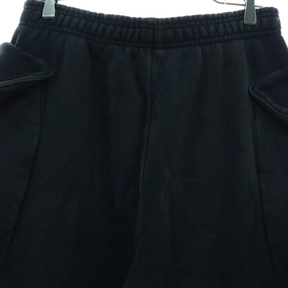 entire studios(エンタイア スタジオ) カーゴスウェットパンツ ブラック ES2379/PO0130
